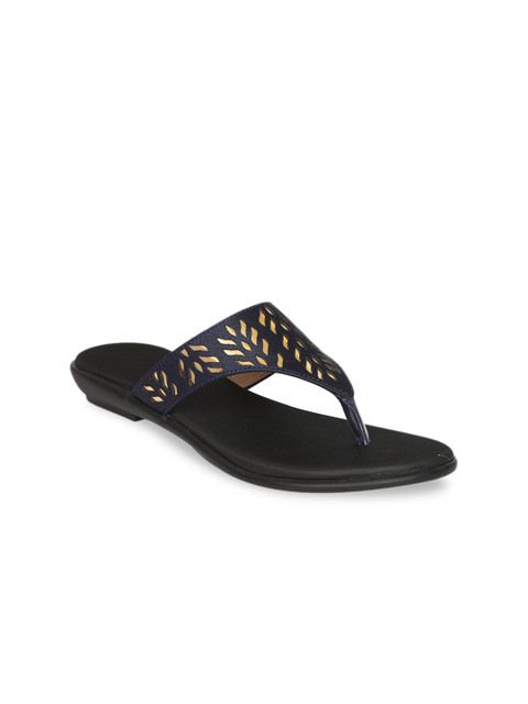 Zyla Women Blue Textured T-Strap Flats
Zyla Women Blue Textured T-Strap Flats