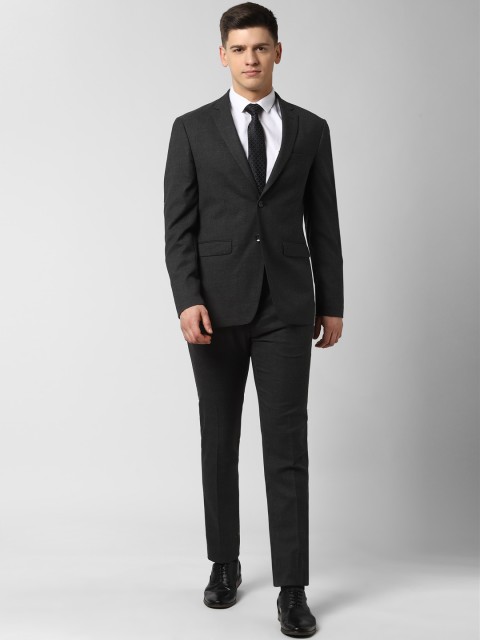 Peter England Elite Men Grey Solid Slim-Fit Single-Breasted Two-Piece Formal Suit, Charcoal
Peter England Elite Men Grey Solid Slim-Fit Single-Breasted Two-Piece Formal Suit, Charcoal