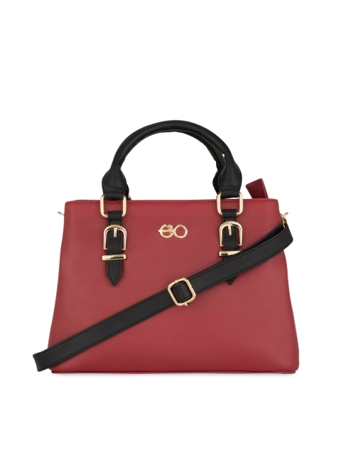 E2O Maroon Solid Handheld Bag