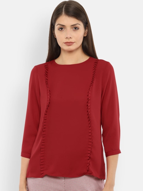 Van Heusen Woman Red Regular Top