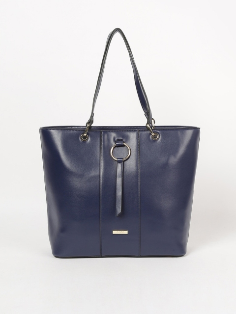 CODE by Lifestyle Navy Blue Solid Shoulder Bag
