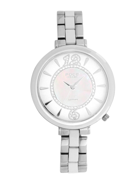 FOCE Women White Embellished Dial Bracelet Style Straps Analogue Watch FCWW378LSM-WHITE
FOCE Women White Embellished Dial Bracelet Style Straps Analogue Watch FCWW378LSM-WHITE