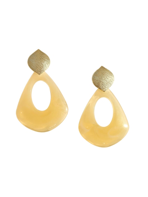 Foxy Sperks Gold-Toned Quirky Drop Earrings