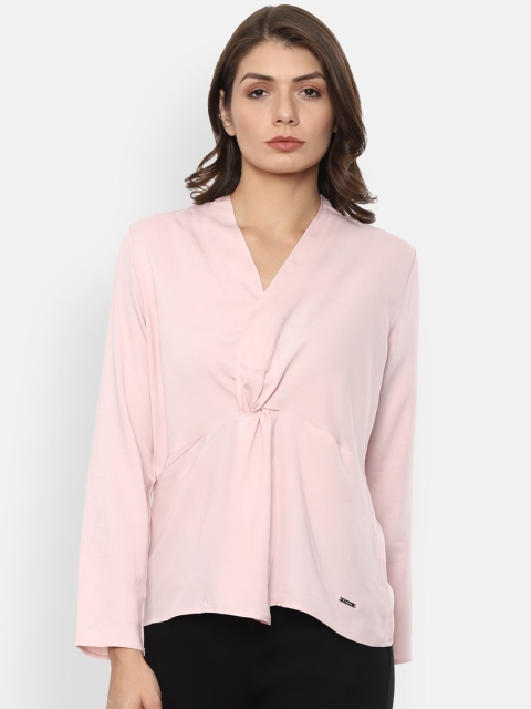 Van Heusen Woman Pink Twisted Regular Top