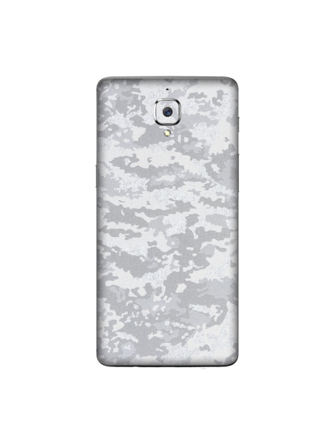 Trendy Skins Silver-Toned & Grey Camouflage Pattern OnePlus 3 Mobile Skin