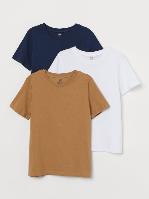 H&M Boys Multicoloured 3-Pack T-shirts, Multi