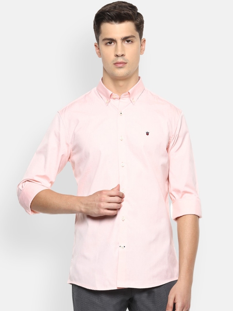 Louis Philippe Sport Men Pink Slim Fit Solid Casual Shirt