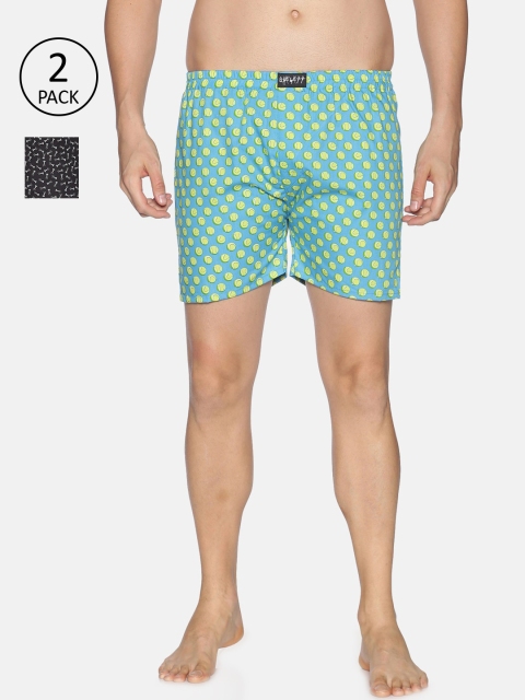 SHOWOFF Men Pack of 2 Assorted Slim Boxers SB115-SB116