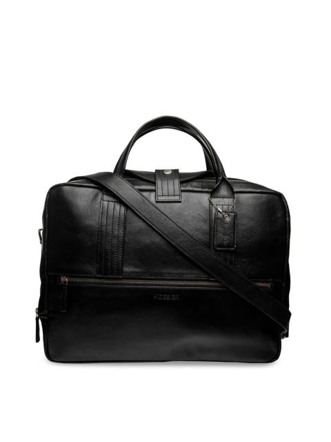 Hidesign Black Solid Handheld Bag