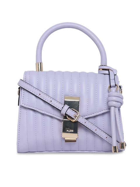 ALDO Lavender Textured Satchel