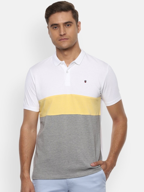 Louis Philippe Jeans Men White & Grey Melange Slim Fit Colourblocked Polo Collar T-shirt
Louis Philippe Jeans Men White & Grey Melange Slim Fit Colourblocked Polo Collar T-shirt