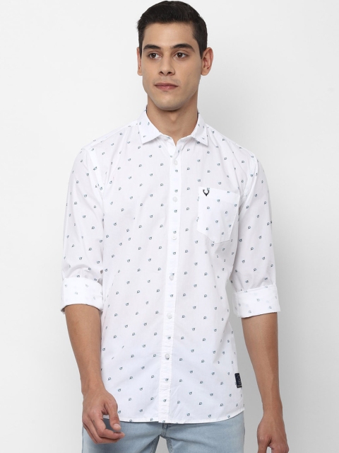Allen Solly Sport Men White & Navy Blue Pure Cotton Regular Fit Printed Casual Shirt
Allen Solly Sport Men White & Navy Blue Pure Cotton Regular Fit Printed Casual Shirt