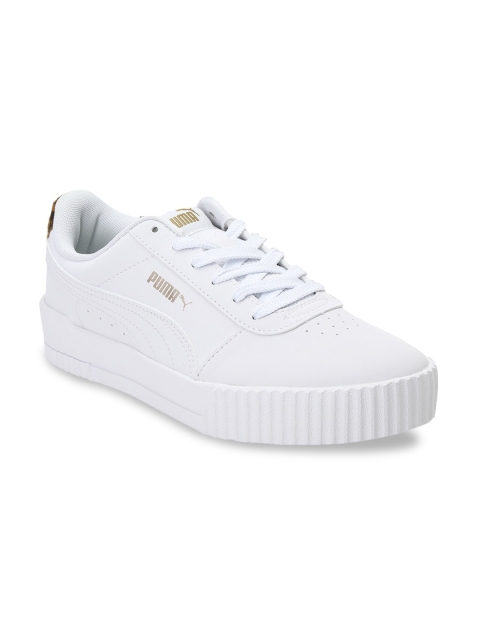 Puma Women White Perforations Sneakers