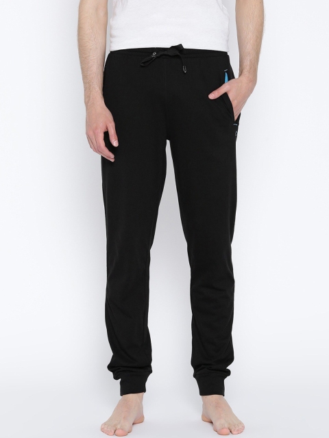 Sweet Dreams Men Black Solid Lounge Joggers