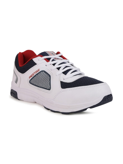 Campus Men White Mesh Running Shoes