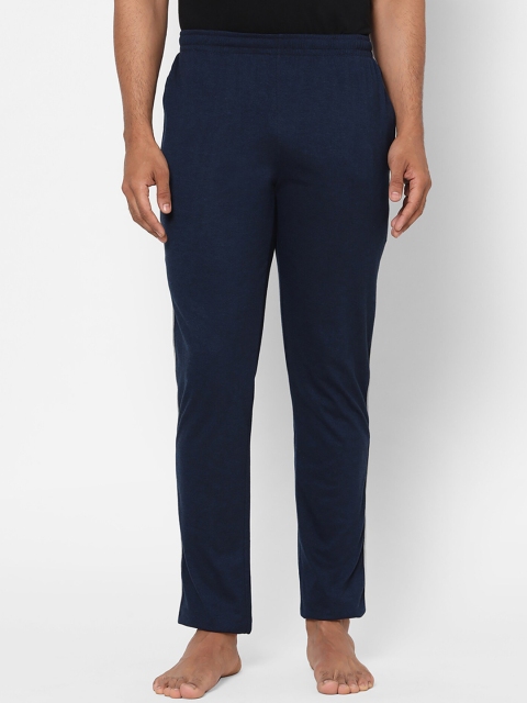 Sweet Dreams Men Navy Blue Solid Cotton Lounge Pants