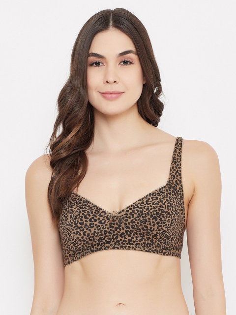 Clovia Brown & Black Cheetah Printed Non-Wired Non Padded Cotton Everyday Bra BR2038L0632B
Clovia Brown & Black Cheetah Printed Non-Wired Non Padded Cotton Everyday Bra BR2038L0632B