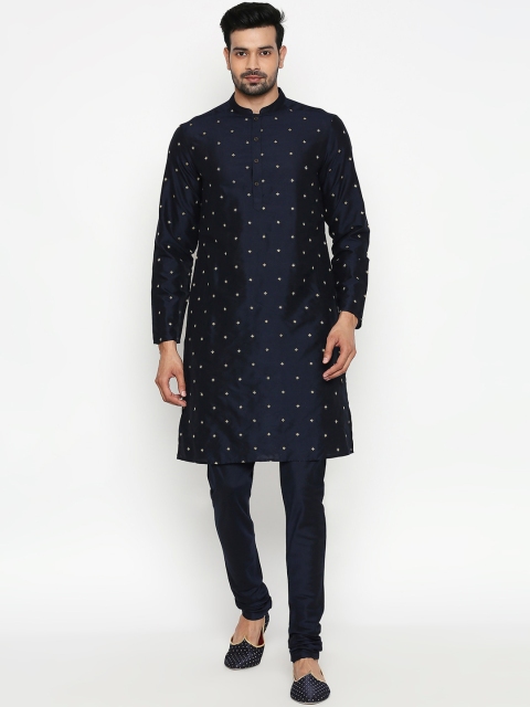 indus route by Pantaloons Men Navy & Golden Ethnic Motifs Angrakha Kurta & Churidar, Navy blue
indus route by Pantaloons Men Navy & Golden Ethnic Motifs Angrakha Kurta & Churidar, Navy blue