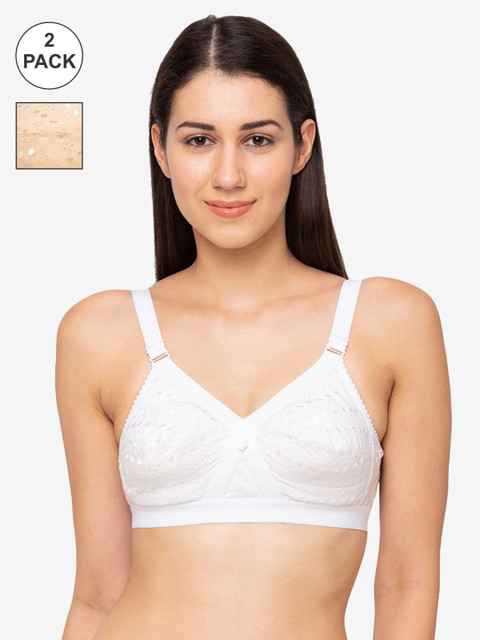 Juliet Pack of 2 Self Design Non-Wired Non Padded Everyday Bra, Nude
Juliet Pack of 2 Self Design Non-Wired Non Padded Everyday Bra, Nude
