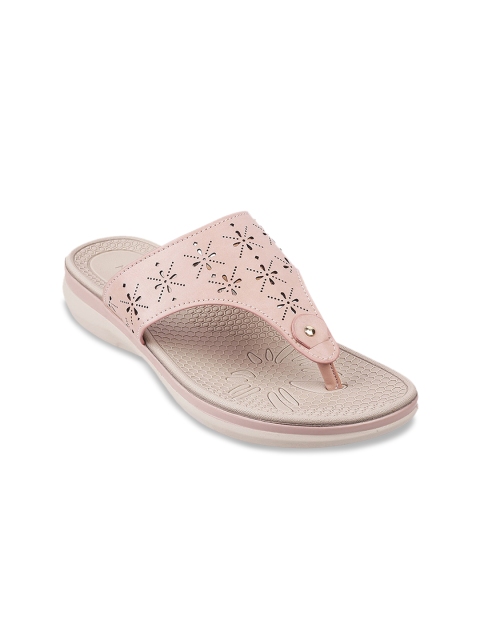 Mochi Women Pink Embellished Mules