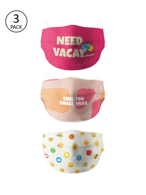 Soxytoes Unisex Pack of 3 4-Ply Cotton Reusable Anti-Pollution Outdoor Face Masks, Pink
Soxytoes Unisex Pack of 3 4-Ply Cotton Reusable Anti-Pollution Outdoor Face Masks, Pink