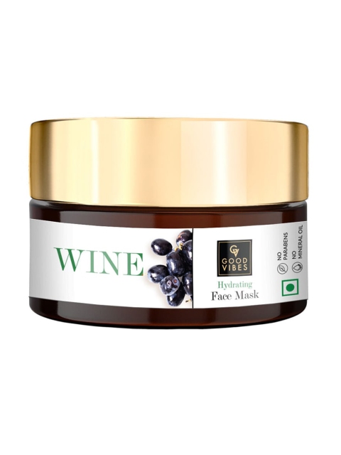 Good Vibes Wine Hydrating Face Mask 100 g, Transparent