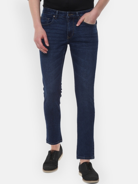 Louis Philippe Jeans Men Navy Blue Stretchable Jeans