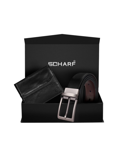 SCHARF Men Black Solid Accessory Gift Set