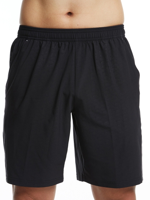 PERFLY By Decathlon Men Black Solid Regular Fit Regular Shorts