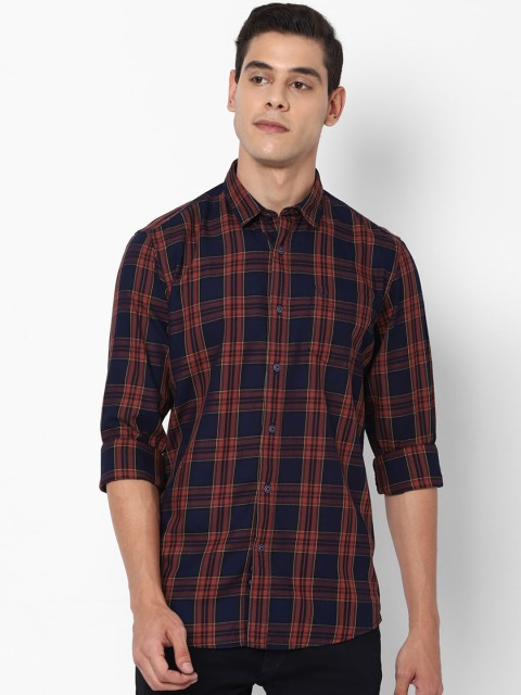 Allen Solly Sport Men Navy Blue & Brown Regular Fit Checked Pure Cotton Casual Shirt
Allen Solly Sport Men Navy Blue & Brown Regular Fit Checked Pure Cotton Casual Shirt