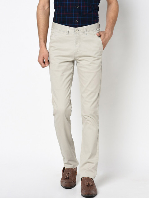 Octave Men Off-White Regular Fit Solid Regular Trousers
Octave Men Off-White Regular Fit Solid Regular Trousers