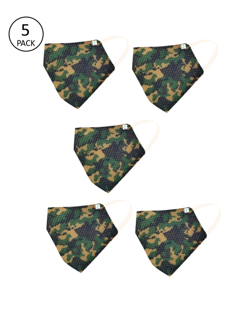 ZIYAA Unisex Pack Of 5 Green & Black Printed 4-Ply Safety Shield Reusable Protective Outdoor Masks
ZIYAA Unisex Pack Of 5 Green & Black Printed 4-Ply Safety Shield Reusable Protective Outdoor Masks