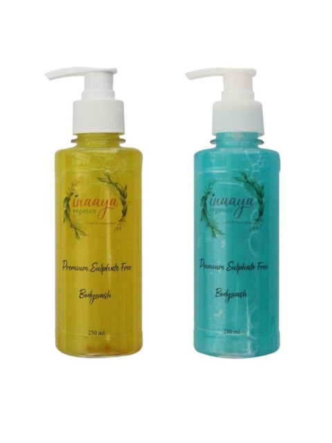 Inaaya Organics Unisex Pack of 2 Pearl Gold & Lemon Grass Body Wash Shower Gel 250 ml Each, Multi
Inaaya Organics Unisex Pack of 2 Pearl Gold & Lemon Grass Body Wash Shower Gel 250 ml Each, Multi