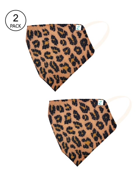 ZIYAA Unisex Pack Of 2 Peach-Coloured & Black Printed 4-Ply Safety Shield Reusable Outdoor Protection Face Masks
ZIYAA Unisex Pack Of 2 Peach-Coloured & Black Printed 4-Ply Safety Shield Reusable Outdoor Protection Face Masks