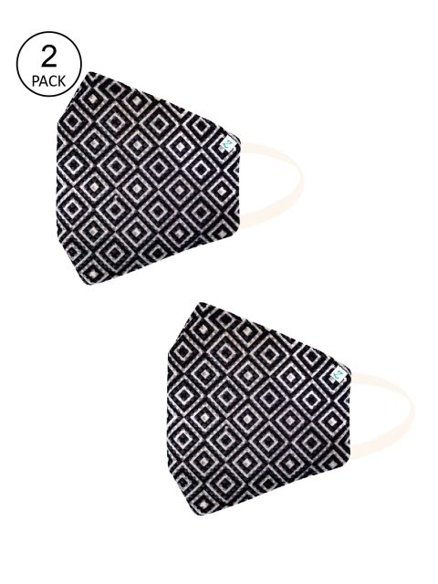 ZIYAA Unisex Pack Of 2 White & Black Printed 4-Ply Safety Shield Reusable Protective Outdoor Masks
ZIYAA Unisex Pack Of 2 White & Black Printed 4-Ply Safety Shield Reusable Protective Outdoor Masks