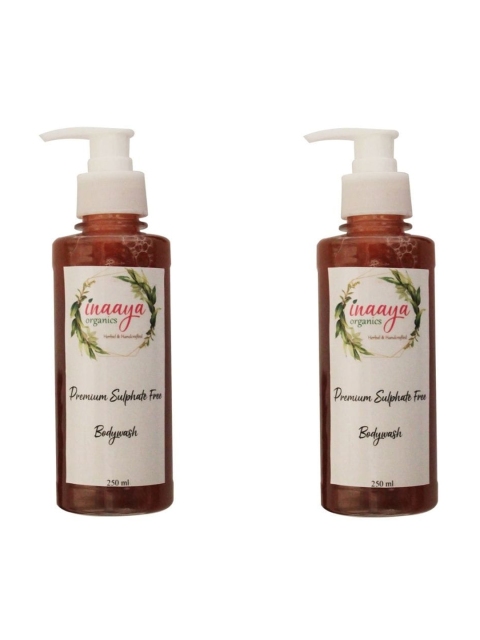 Inaaya Organics Unisex Pack of 2 Citro Fresh Body Wash Shower Gel 250 ml Each, Multi