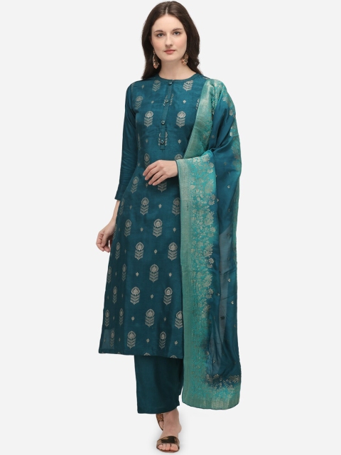 Seerat Women Sea Green Printed Straight Pure Silk Jacquard Kurta & Trousers With Stole
Seerat Women Sea Green Printed Straight Pure Silk Jacquard Kurta & Trousers With Stole