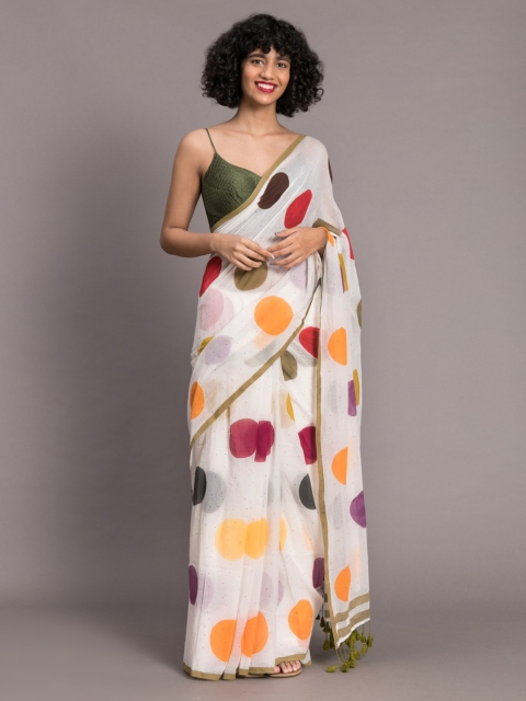 Suta Multicoloured Printed Pure Cotton Saree, Multi