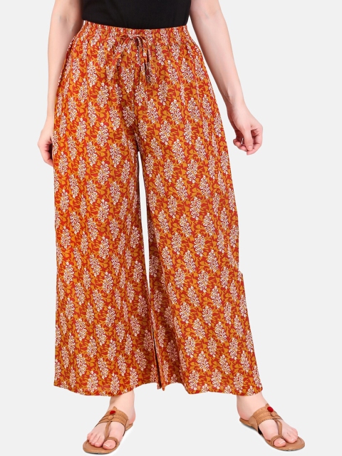 Aawari Women Multicoloured Regular Fit Printed Parallel Trousers, Multi