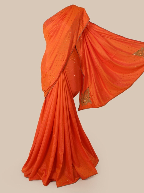 Pothys Orange Woven Design Saree