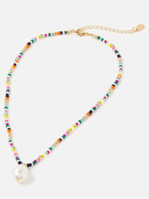 Accessorize Multicoloured Metal Gold-Plated Necklace, Multi
Accessorize Multicoloured Metal Gold-Plated Necklace, Multi