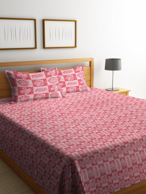 KLOTTHE Red & White Woven Design Cotton 1 Double King Bedcover With 2 Pillow Covers
KLOTTHE Red & White Woven Design Cotton 1 Double King Bedcover With 2 Pillow Covers