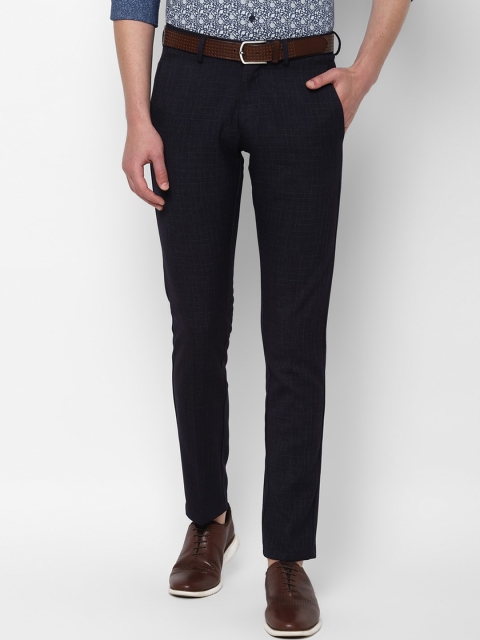 Allen Solly Men Navy Blue Formal Trousers