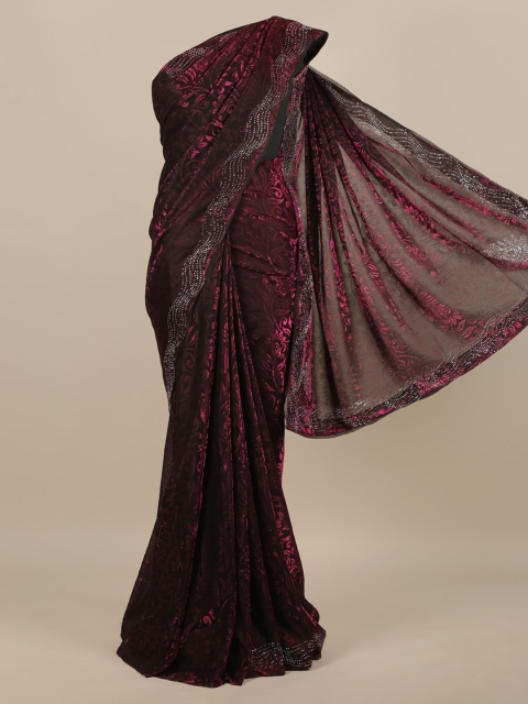 Pothys Pink Woven Design Jute Silk Saree