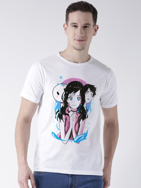 ComicSense xyz Men White Printed T-shirt