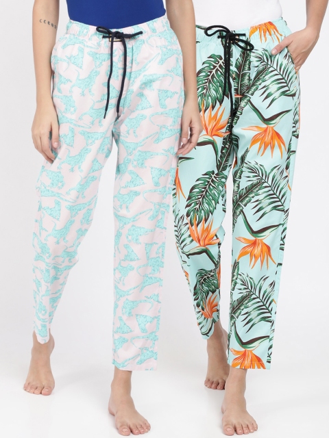 Bene Kleed Women Pack Of 2 Printed Cotton Lounge Pants With Anti Bacterial Finish, White
Bene Kleed Women Pack Of 2 Printed Cotton Lounge Pants With Anti Bacterial Finish, White
