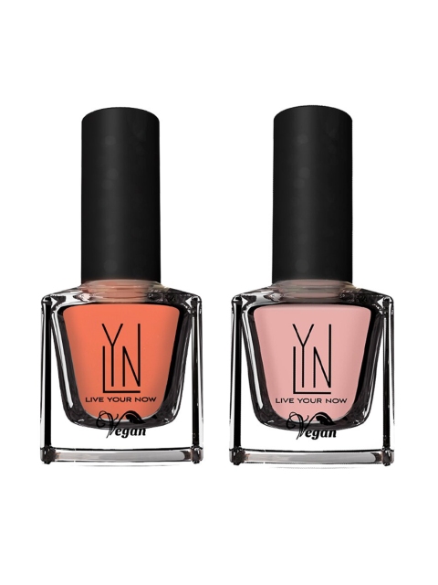 LYN LIVE YOUR NOW Set of 2 Strawberry & Cream & Peaches N Cream Fast Dry Nail Paint, Pink
LYN LIVE YOUR NOW Set of 2 Strawberry & Cream & Peaches N Cream Fast Dry Nail Paint, Pink