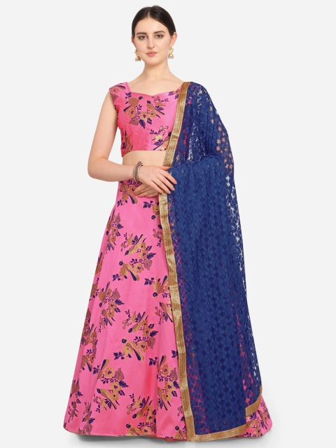 VRSALES Pink & Blue Woven Design Semi-Stitched Lehenga & Unstitched Blouse with Dupatta
VRSALES Pink & Blue Woven Design Semi-Stitched Lehenga & Unstitched Blouse with Dupatta
