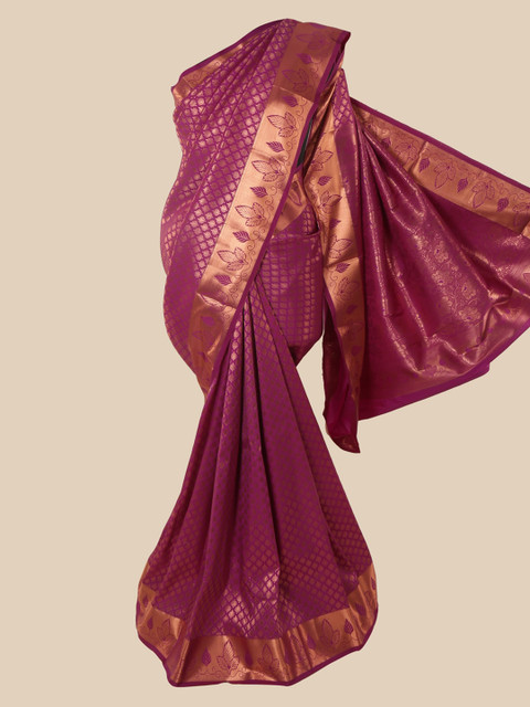 Pothys Magenta & Gold-Toned Pure Silk Woven Design Saree
Pothys Magenta & Gold-Toned Pure Silk Woven Design Saree