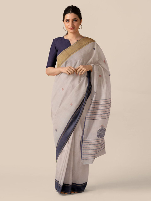 Taneira Beige Pure Cotton Saree 
Taneira Beige Pure Cotton Saree